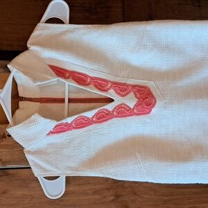 Sail to Sable (STS) women's size small dress in coral and off white.